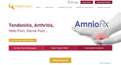 Desktop Screenshot of globalpodiatry.com